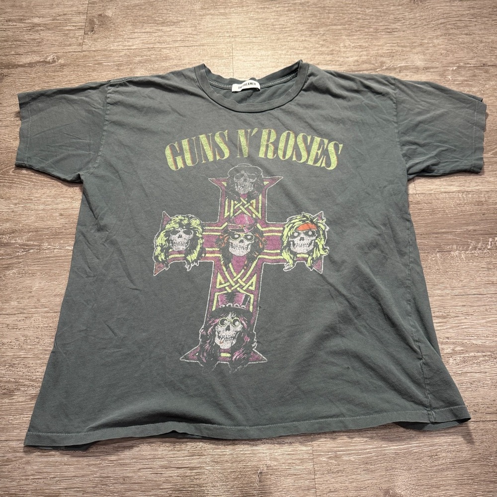 Daydreamer Guns & Roses Shirt Adult Medium Graphic Tee Single Stitch USA Made